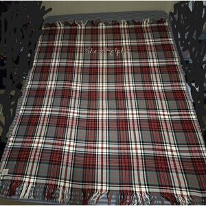 JACK FROST VINTAGE WOOL TARTAN PLAID THROW BLANKET UTAH WOOLEN MILLS 58" X 65"